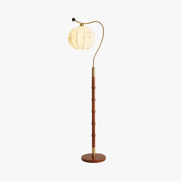 Lampadaire de chambre en bois massif de style médiéval