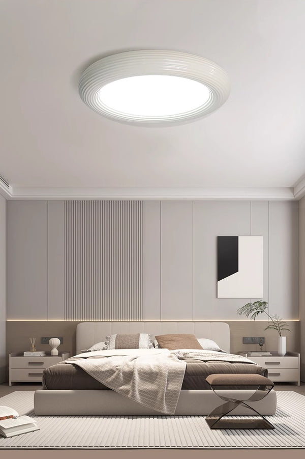 Plafonnier de chambre en résine de style crème
