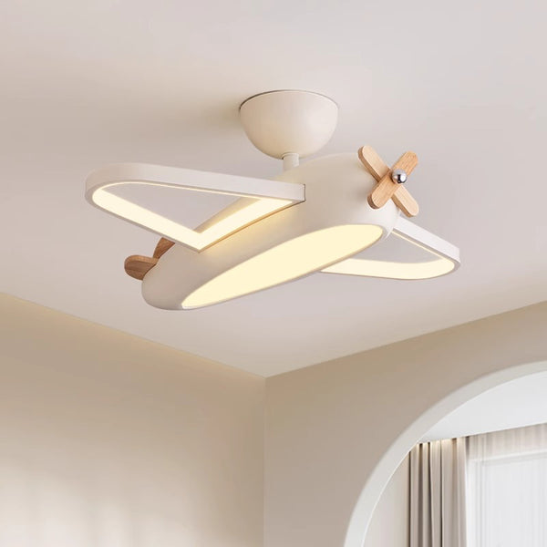 Creative airplane children's room ceiling lamp