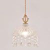 Copper Vintage Crystal Glass Chandelier