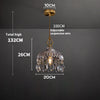 Copper Vintage Crystal Glass Chandelier