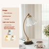 French retro flower glass table lamp