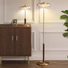 American retro solid wood floor lamp