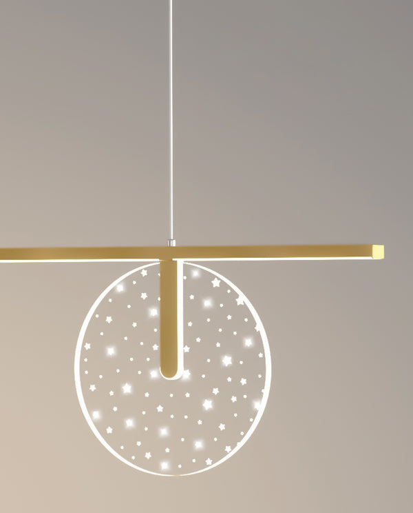 Lustre de table à manger créatif en forme d'étoile