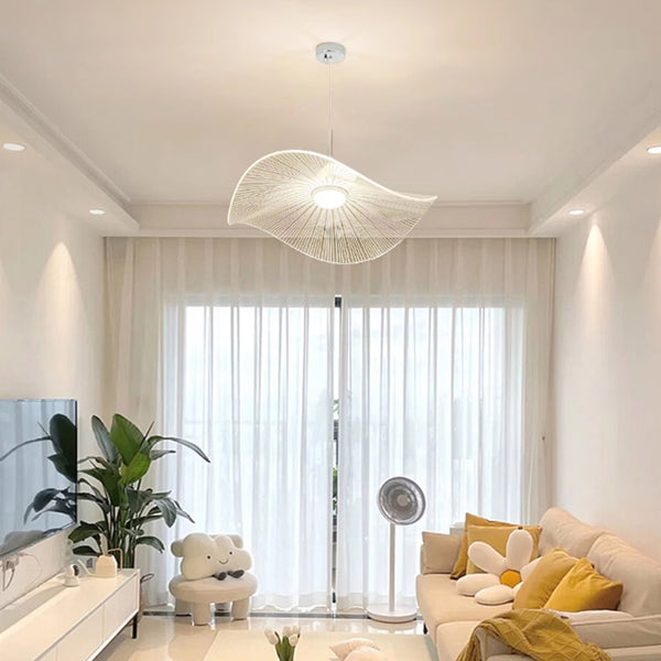 Designer personalisierte kreative Lotusblatt Strohhut Kronleuchter