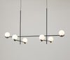 Lustre noir en forme de haricot magique long