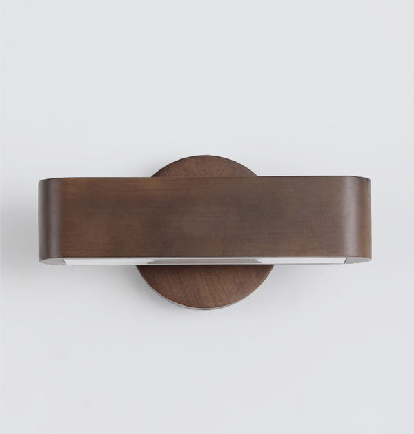 LED-Wandleuchte aus Massivholz