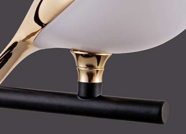 Lampe de table de chambre à coucher créative en forme d'oiseau nordique