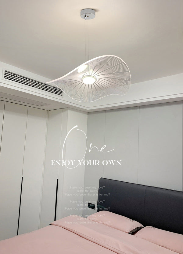 Designer personalisierte kreative Lotusblatt Strohhut Kronleuchter