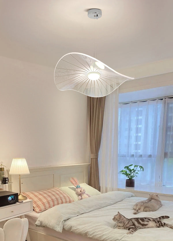 Designer personalisierte kreative Lotusblatt Strohhut Kronleuchter