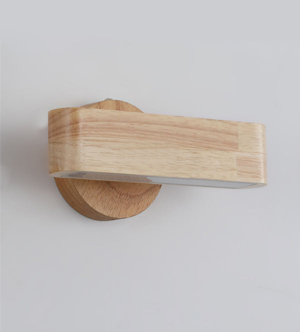 LED-Wandleuchte aus Massivholz