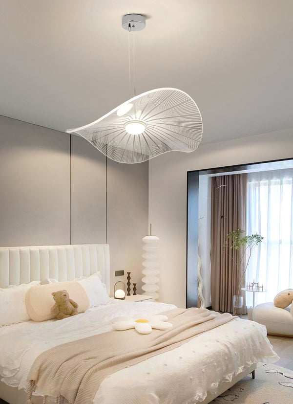 Designer personalisierte kreative Lotusblatt Strohhut Kronleuchter