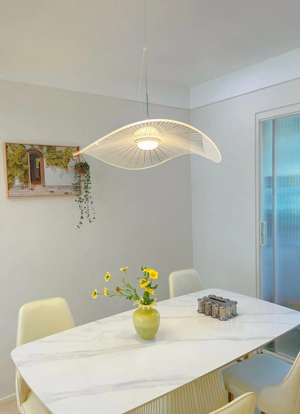 Designer personalisierte kreative Lotusblatt Strohhut Kronleuchter