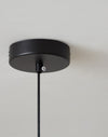 Lustre noir en forme de haricot magique long