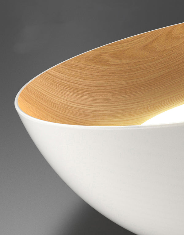Nordische kreative Deckenlampe mit Holzmaserung