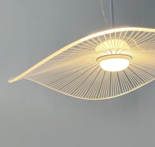 Designer personalisierte kreative Lotusblatt Strohhut Kronleuchter