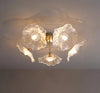 Kreative Lotusblatt-Deckenlampe im Retro-Stil