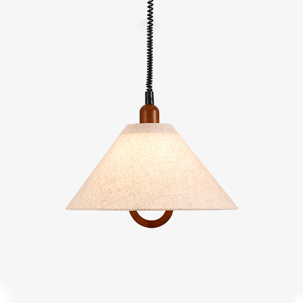 Lustre de restaurant rétractable de style Wabi-sabi