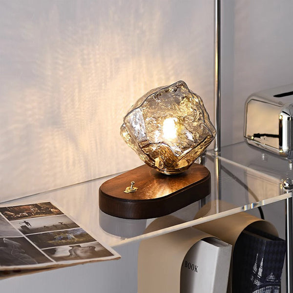 Lampe de table rétro créative en forme de glaçon