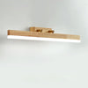 Applique murale LED en bois massif avec miroir