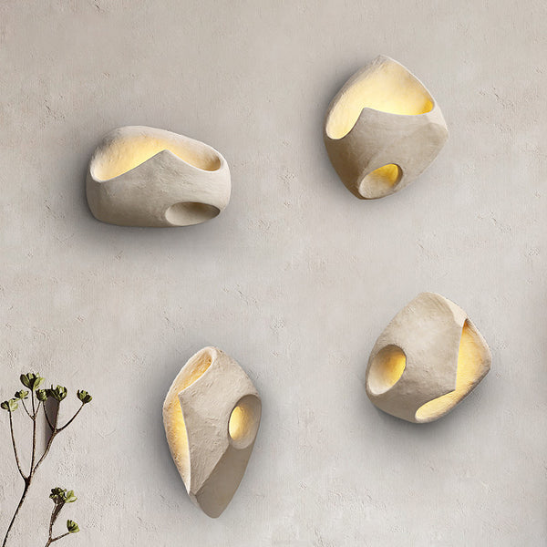 Wabi-sabi style wall lamp
