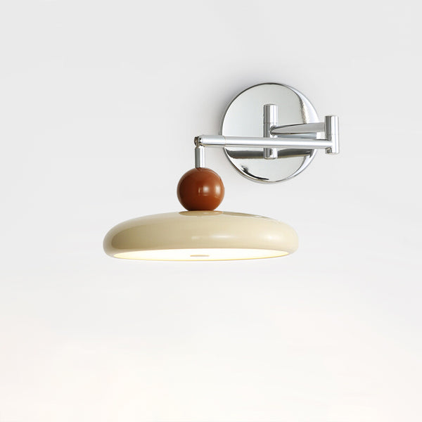 Applique murale créative à bras basculant en forme de soucoupe volante