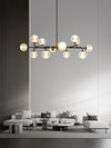Lustre de luxe moderne entièrement en cuivre
