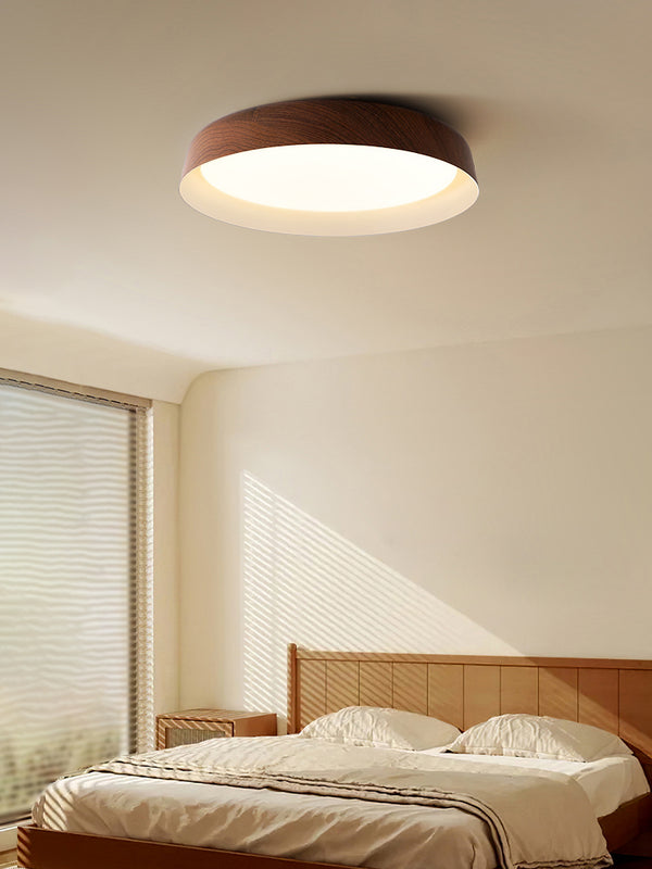 Deckenlampe für Schlafzimmer im japanischen Stil mit Holzmaserung