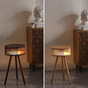 Retro Massivholz Stehlampe