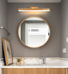 Applique murale LED en bois massif avec miroir