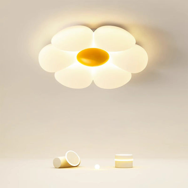 Cream style flower led bedroom ceiling lamp