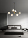 Lustre de luxe moderne entièrement en cuivre