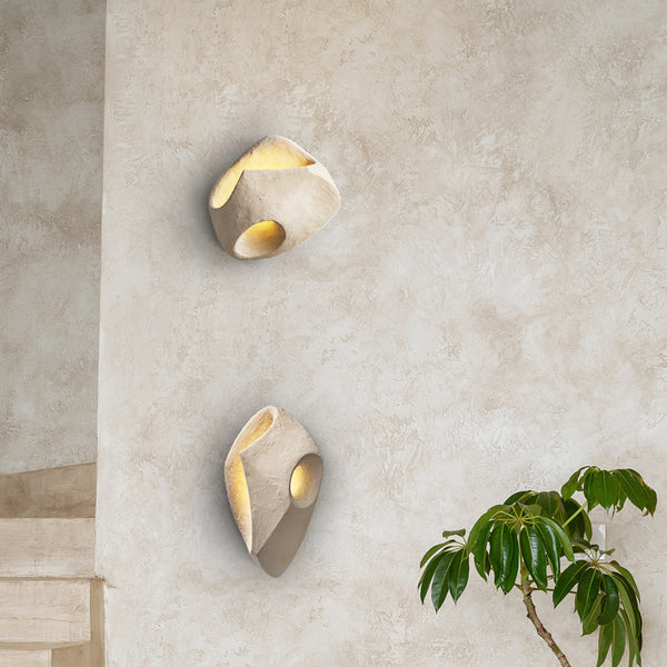 Wabi-sabi style wall lamp