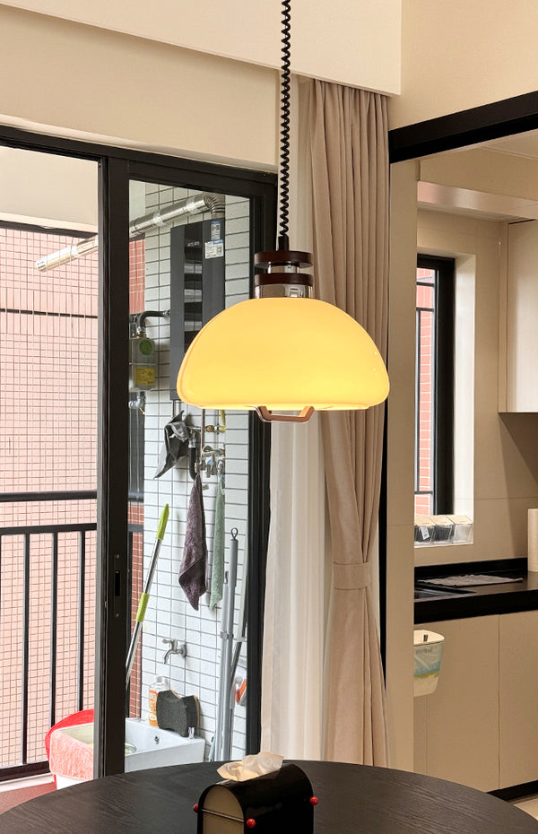 Vintage Medieval style glass chandelier