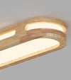Solid wood LED ceiling light strip