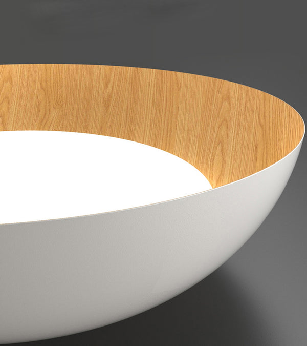 Nordische kreative Deckenlampe mit Holzmaserung