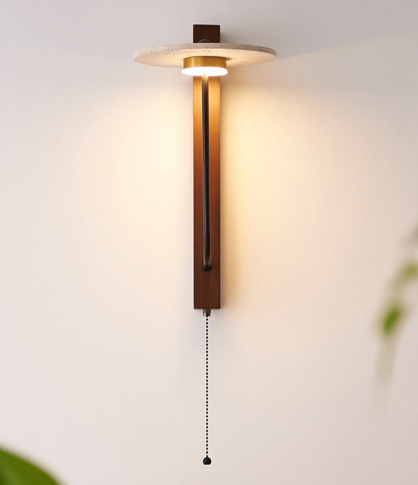 Japanese style retro bedside wall lamp