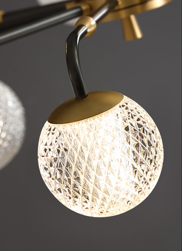Lustre de luxe moderne entièrement en cuivre