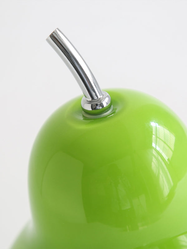 Cremefarbene Birnen-Tischlampe