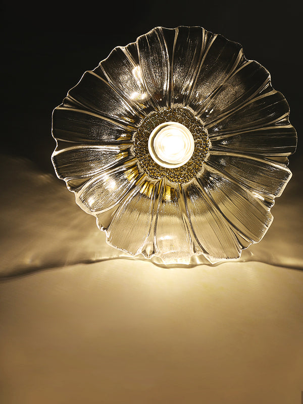 Retro lotus leaf ceiling lamp