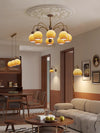 Cream style vintage persimmon chandelier