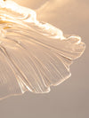 Lustre créatif en verre en forme de feuille de lotus