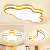 LED children's room solid wood ceiling lamp