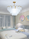 Lustre coquille crème français