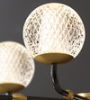 Lustre de luxe moderne entièrement en cuivre