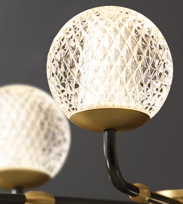 Lustre de luxe moderne entièrement en cuivre