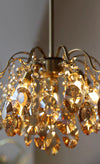French retro glass chandelier