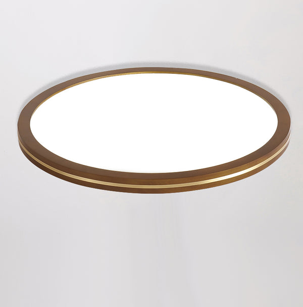 LED-Deckenleuchte aus Walnussholz