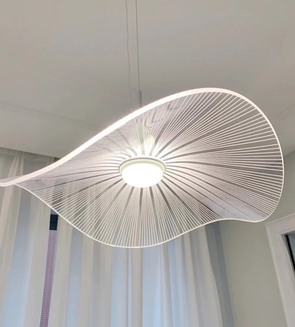 Designer personalisierte kreative Lotusblatt Strohhut Kronleuchter