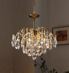 French retro glass chandelier